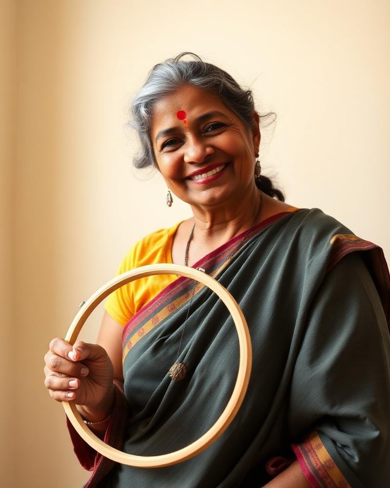 Sunita Devi, Hand embroidery